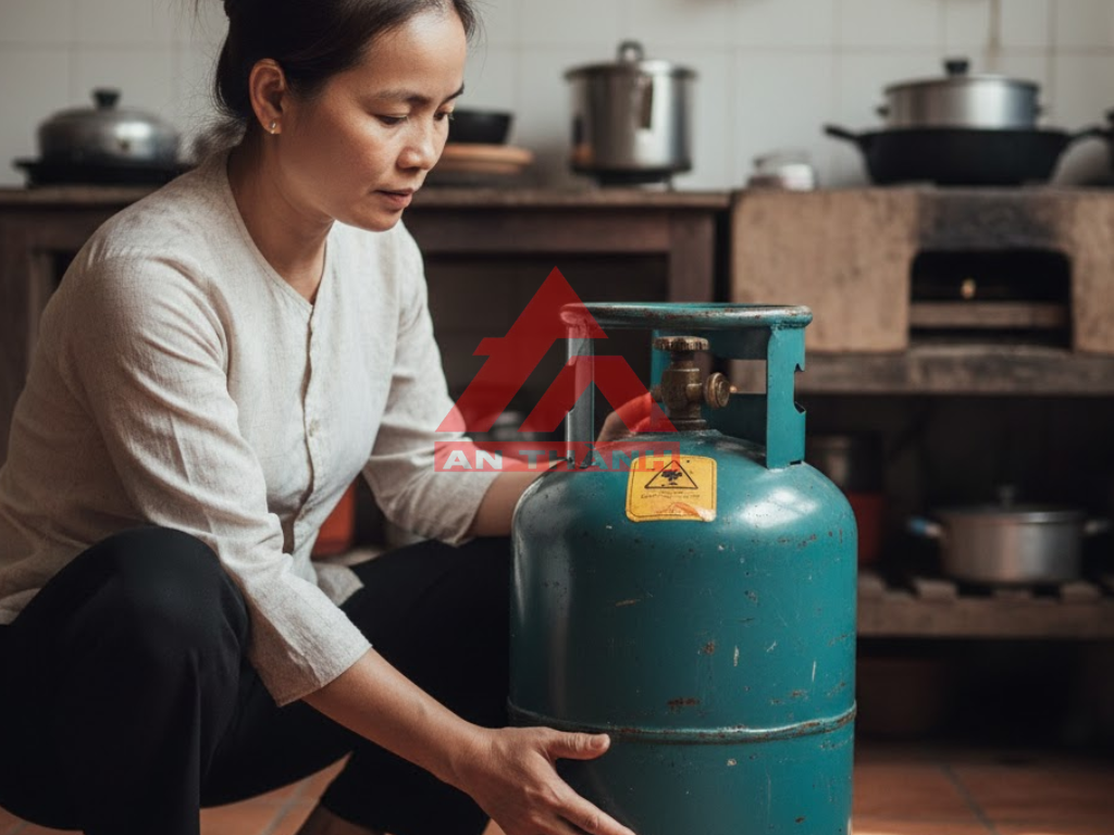 Bề mặt bình gas thay đổi nhiệt độ